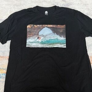 Surf Style Black Graphic Tee
